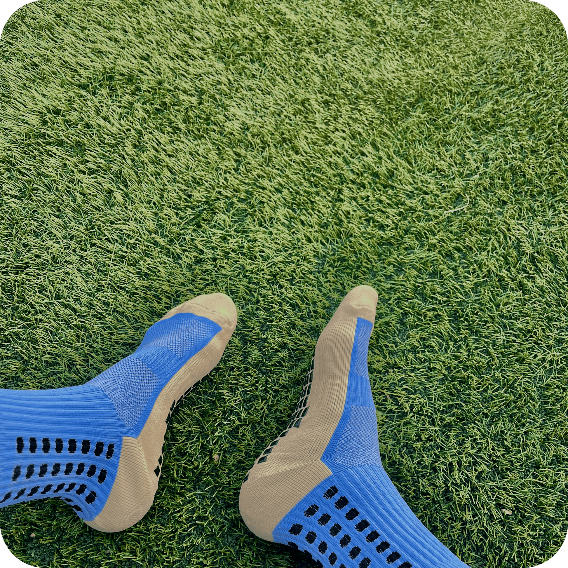 Chaussettes Antidérapantes de Football - Performance bleu ciel