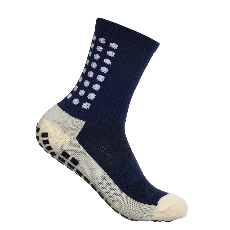 Chaussettes antidérapantes de football Bleu Marine