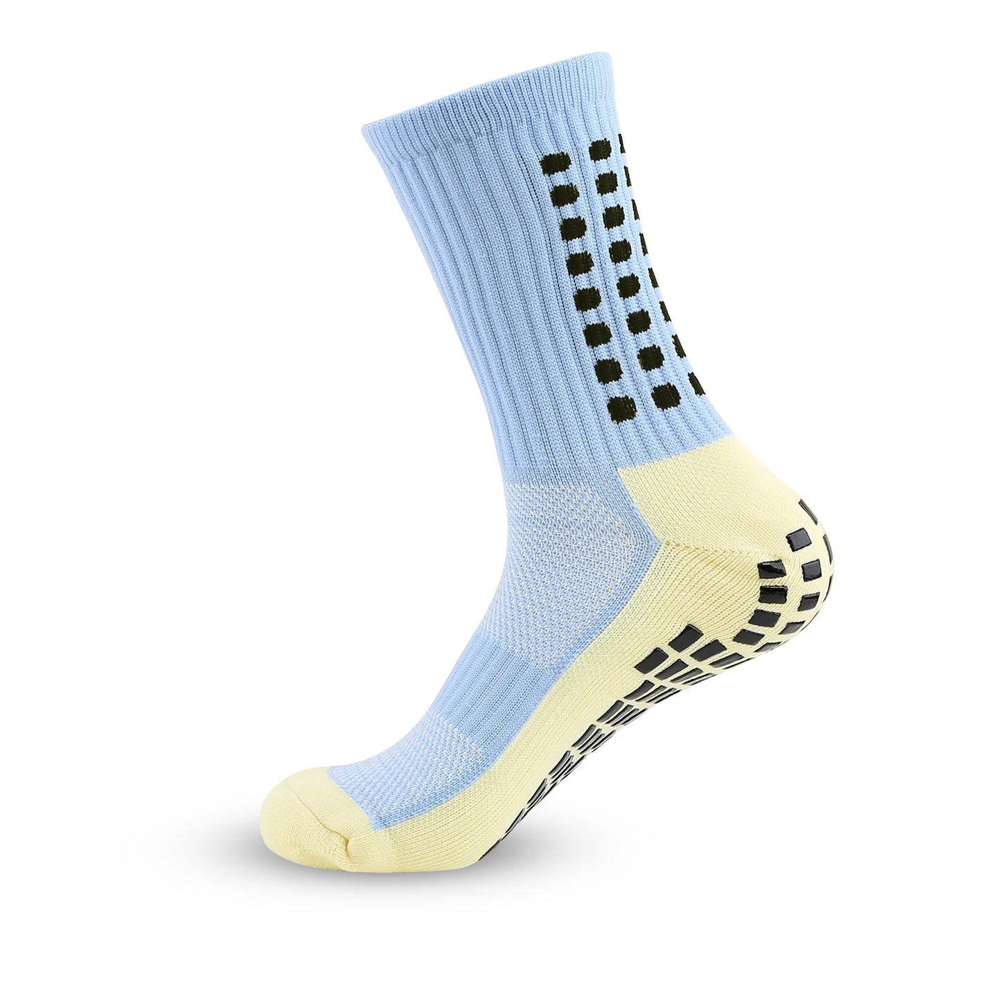 Chaussettes antidérapantes de football Bleu Ciel