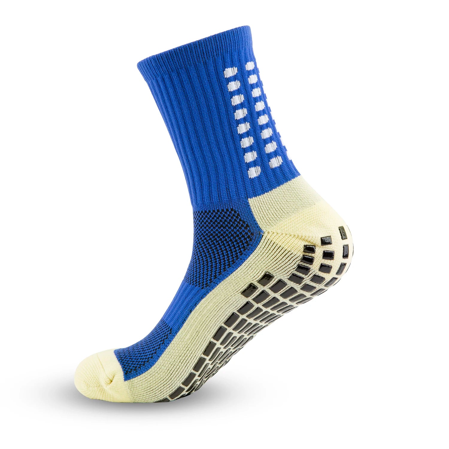 Chaussettes antidérapantes de football bleu