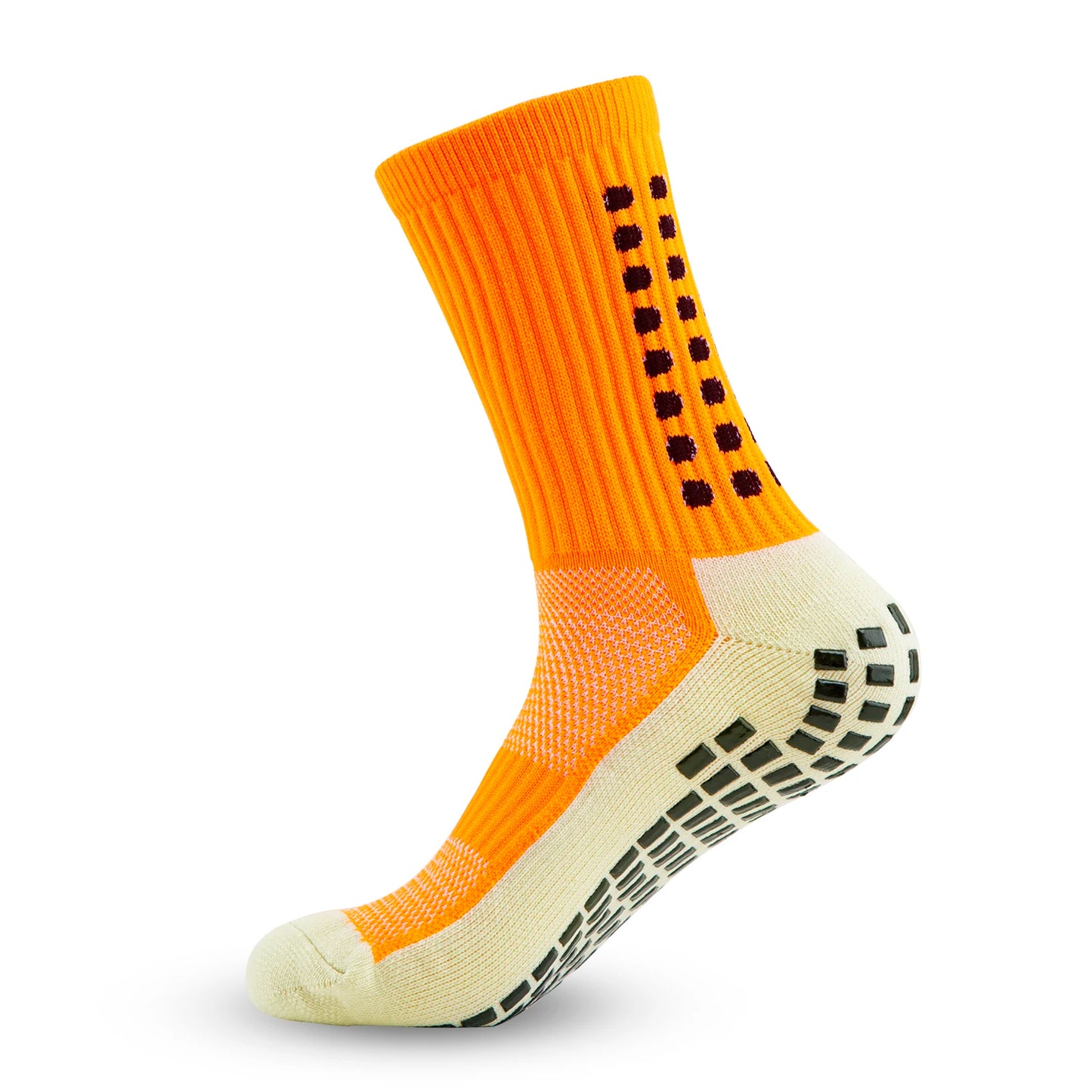 Chaussettes antidérapantes de football Orange